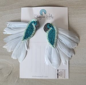 New Never Worn Fun Beaded Earrings From Martha's Vineyard Arist